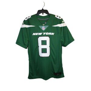 New York Jets Aaron Rodgers #8 NFL On Field Green Jersey Mens Small